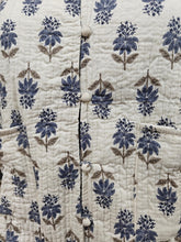 Quilted Reversible Hand Block Printed Boho Floral Jacket – Indian Vintage Handmade Full Sleeve Coat